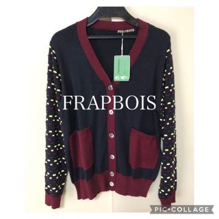 フラボア(FRAPBOIS)の新品未使用品　FRAPBOISフラボア　コットン　カーディガン(カーディガン)