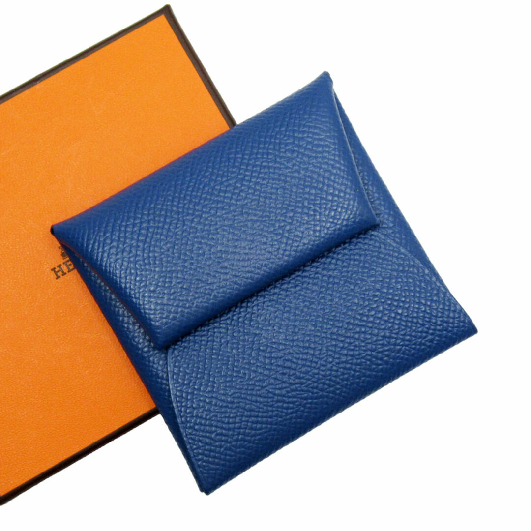 Hermes(エルメス)のエルメス HERMES コインケース バスティア レザー ダークブルー ユニセックス 送料無料【中古】 w0132g レディースのファッション小物(コインケース)の商品写真