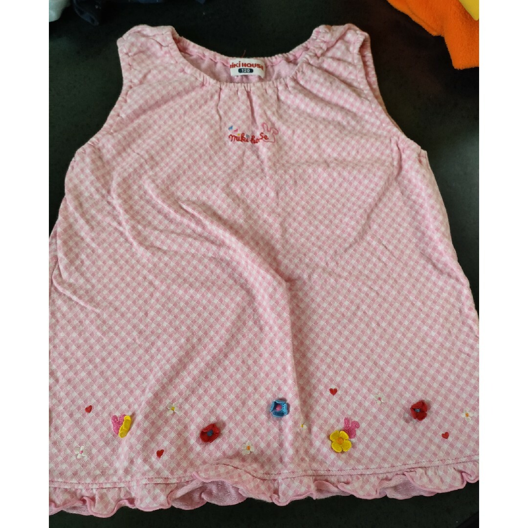 mikihouse(ミキハウス)のmikihouseチュニック キッズ/ベビー/マタニティのキッズ服女の子用(90cm~)(Tシャツ/カットソー)の商品写真