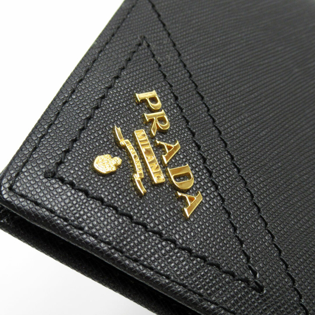 PRADA(プラダ)のプラダ PRADA オーガナイザー カードケース レザー ブラック ゴールド メンズ 送料無料【中古】 w0137g インテリア/住まい/日用品の収納家具(ケース/ボックス)の商品写真