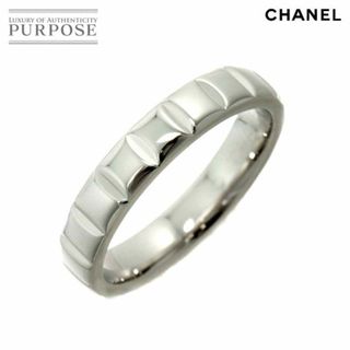 シャネル(CHANEL)のシャネル CHANEL チョコバー リング 8号 K18 WG ホワイトゴールド 750 指輪 VLP 90224946(リング(指輪))