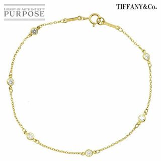 ティファニー(Tiffany & Co.)のティファニー TIFFANY&CO. バイザヤード ダイヤ 6P ブレスレット 18cm K18 YG 750 イエローゴールド VLP 90225326(ブレスレット/バングル)