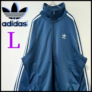 adidas - 【美品】adidas トラックジャケット ファイヤーバード ブルー ネイビー L