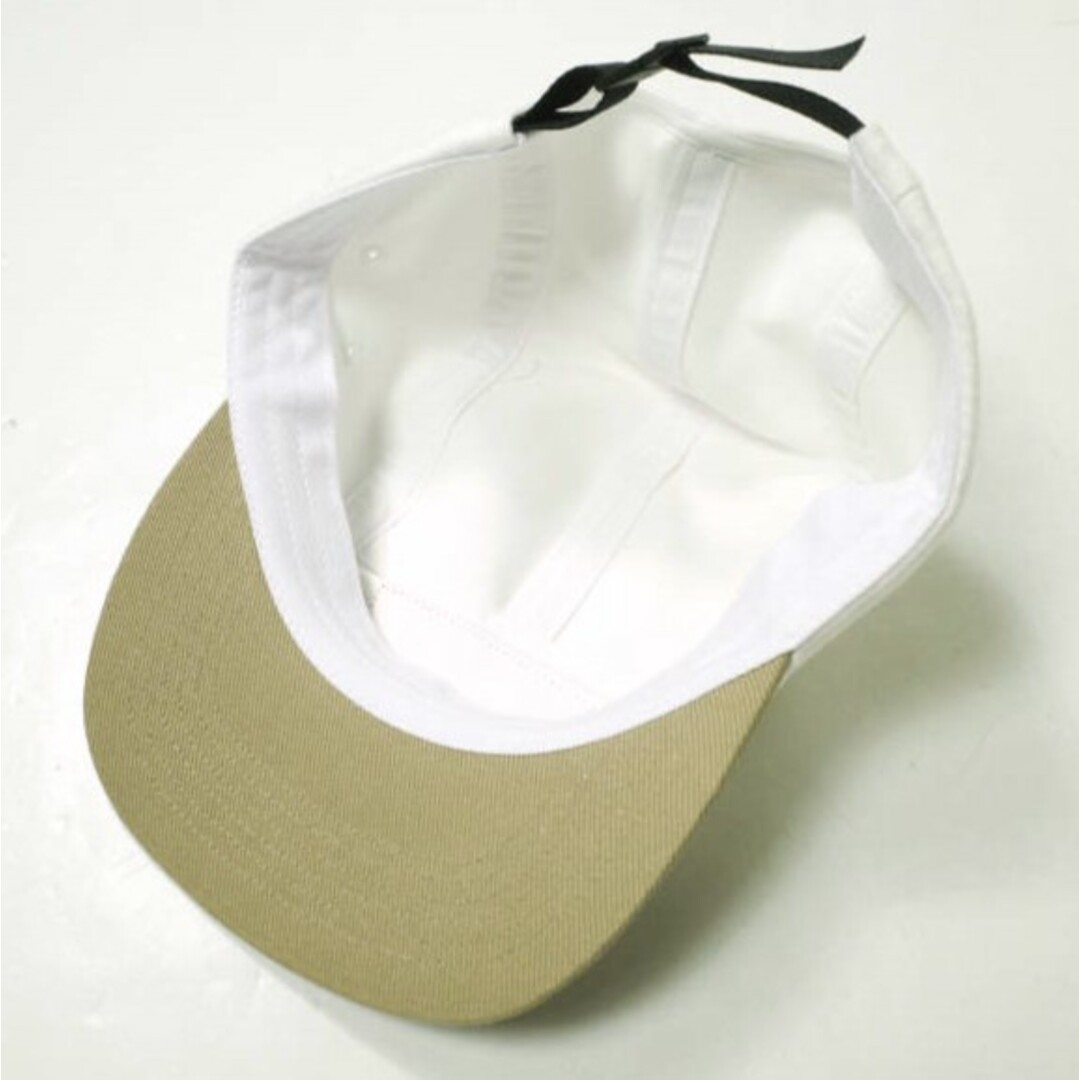 Supreme(シュプリーム)のSUPREME シュプリーム 23AW アメリカ製 2-Tone Camp Cap ツートーンキャンプキャップ ONE SIZE White/Beige WEEK16 Box Logo ボックスロゴ ジェットキャップ MADE IN USA 帽子【新古品】【中古】【SUPREME】 メンズの帽子(キャップ)の商品写真