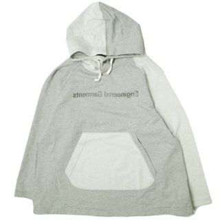 Engineered Garments x BEAMS BOY エンジニアードガーメンツ ビームスボーイ 別注 アメリカ製 SWEAT PARKA  ミラー反転 スウェットプルオーバーパーカー 13-13-0001-334 ONE SIZE GREY クレイジーパターン Mirror Collection トップス【新古品】【中古】【Engineered Garments × BEAMS BOY】