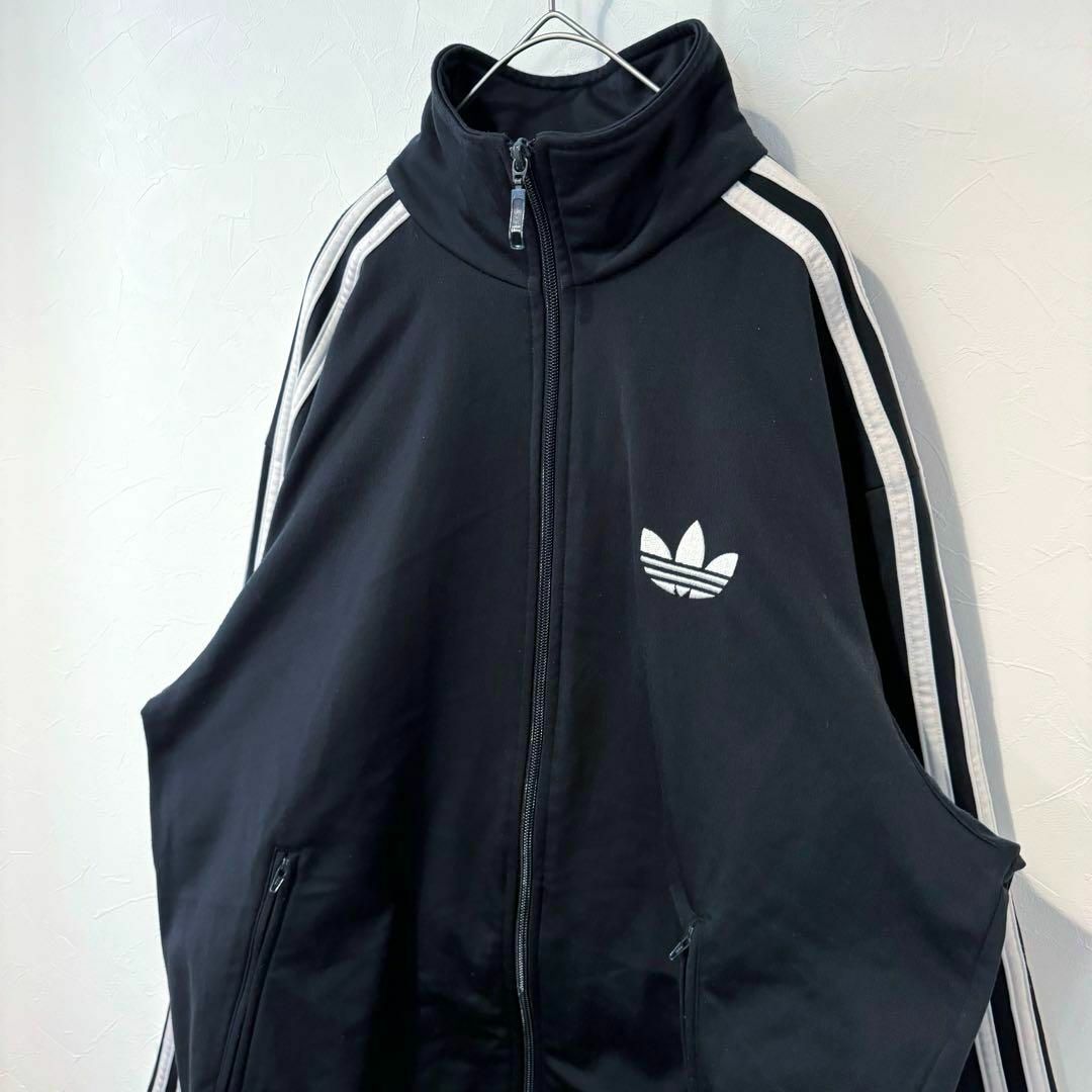 adidas(アディダス)の【希少】adidas トラックジャケット ファイヤーバード ブラック XL 黒 メンズのトップス(ジャージ)の商品写真