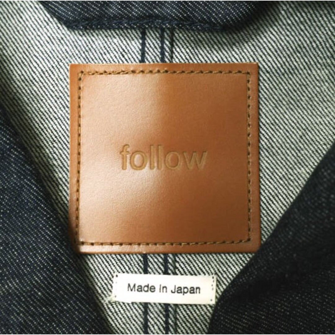 FOLLOW x Brilla per il gusto フォロー ブリッラ ペル イルグスト 別注 日本製 コットンデニムカバーオール FOL MJ006 M INDIGO ジャケット アウター【中古】【FOLLOW × Brilla per il gusto】 メンズのジャケット/アウター(カバーオール)の商品写真