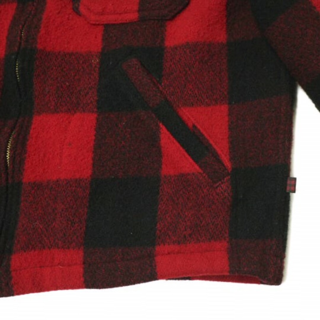 WOOLRICH(ウールリッチ)のWOOLRICH ウールリッチ アメリカ製 90s バッファローチェック ウールスタッグジャケット M RED/BLACK ヴィンテージ MADE IN USA アウター【中古】【WOOLRICH】 メンズのジャケット/アウター(ブルゾン)の商品写真