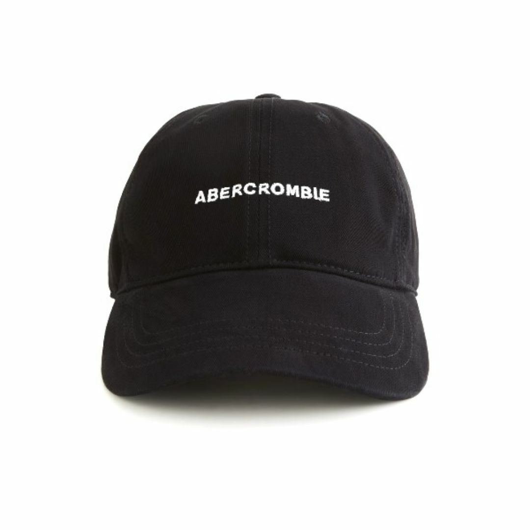 Abercrombie&Fitch(アバクロンビーアンドフィッチ)のアバクロ*Abercrombie&Fitch*ブラック/ロゴベースボールキャップ メンズの帽子(キャップ)の商品写真
