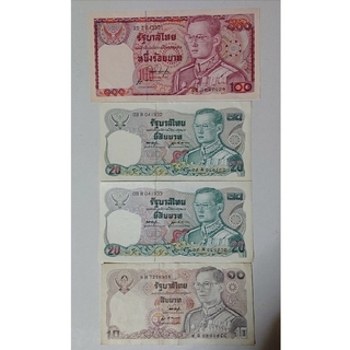 タイ王国 バーツ 旧紙幣  6枚まとめ売り (匿名配送)(貨幣)