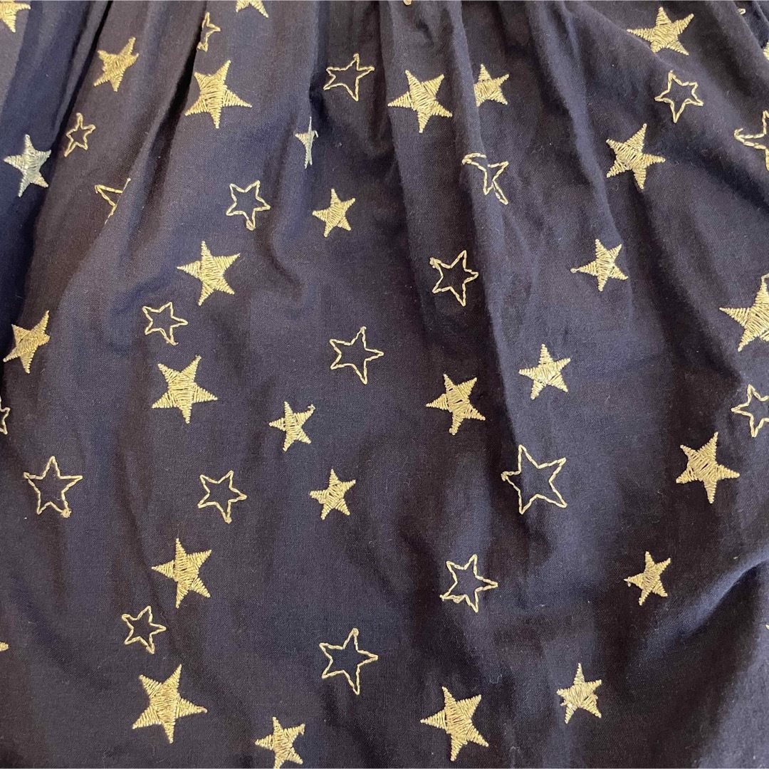mezzo piano - mezzo piano星柄刺繍ワンピース(120)の通販 by mezzo piano - mezzo piano星柄刺繍ワンピース(120)の通販 by