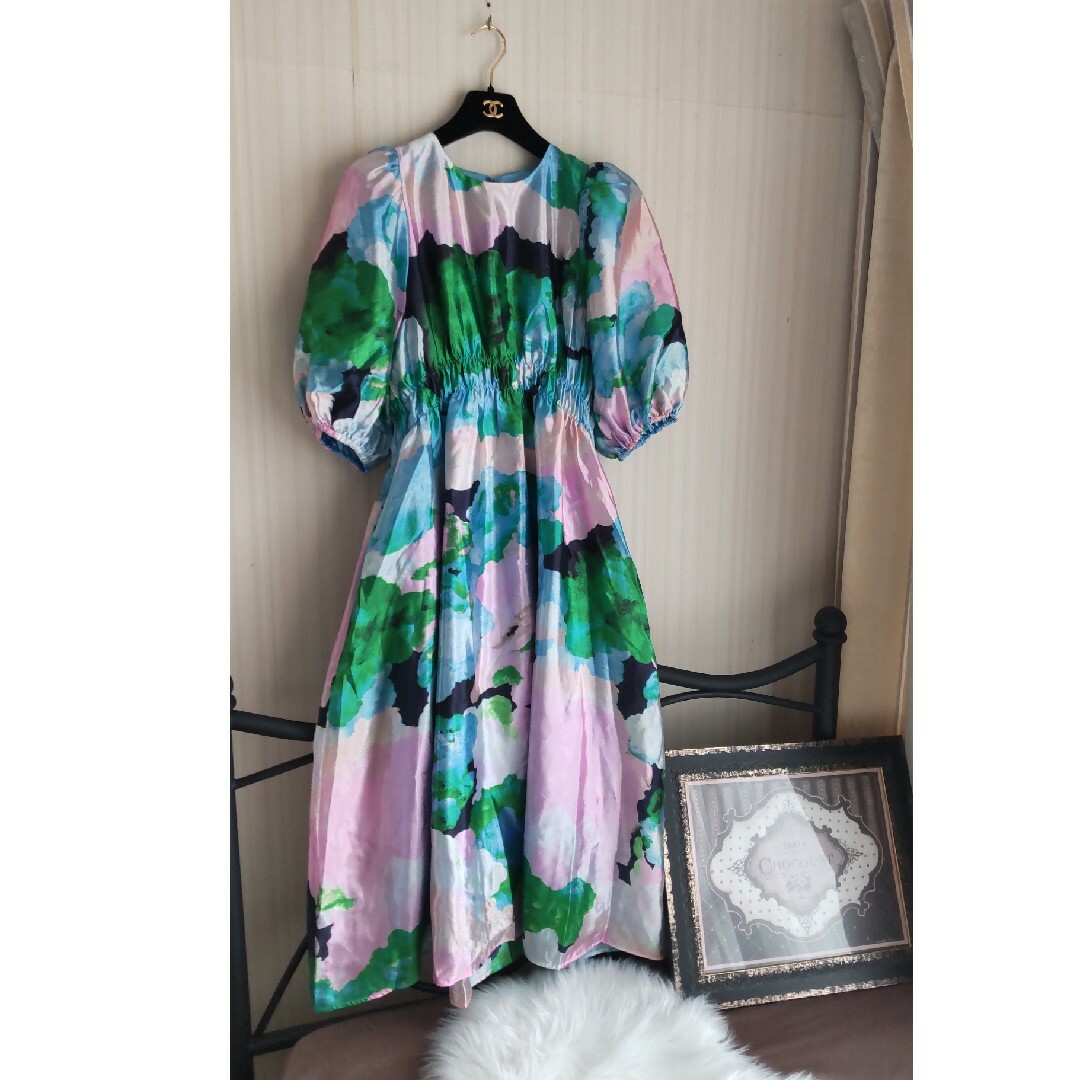 Drawer(ドゥロワー)のstine goya　Elizabeth Dress Clouds レディースのワンピース(ロングワンピース/マキシワンピース)の商品写真