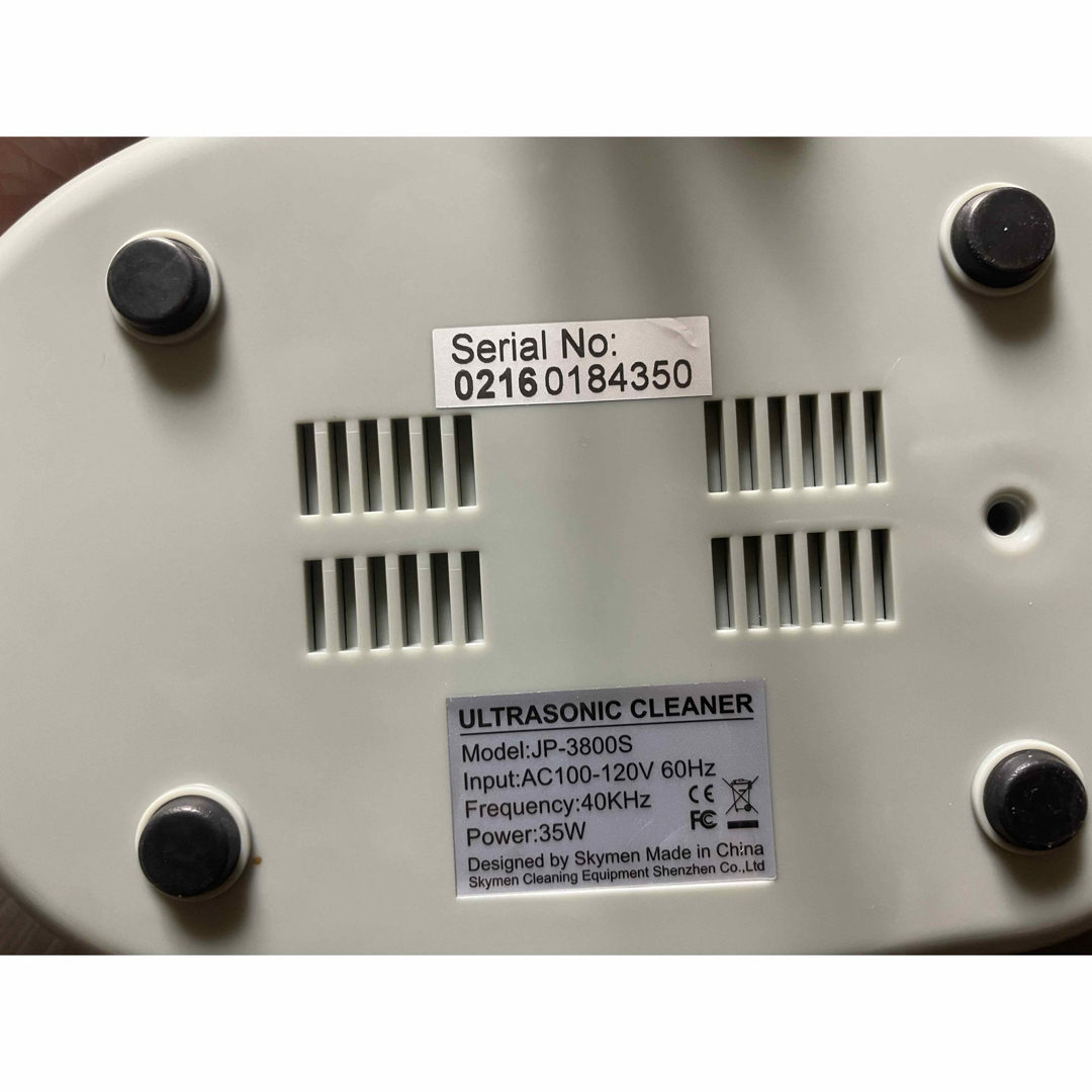 超音波洗浄機　ULTRASONIC CLEANER JP-3800S スマホ/家電/カメラの生活家電(その他)の商品写真