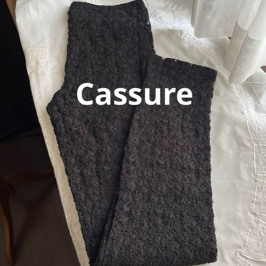 未使用 Cassure  レギンス 黒 レディースのレッグウェア(レギンス/スパッツ)の商品写真