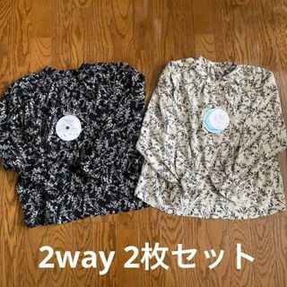 しまむら - 新品　花柄　2wayブラウス　セット