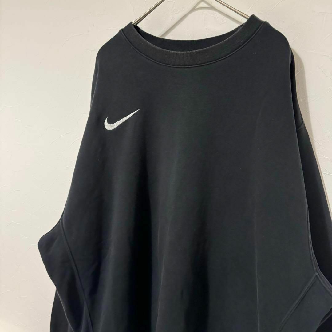 NIKE(ナイキ)の【定番】NIKE 00s スウェットトレーナー ブラック XL 黒 メンズのトップス(スウェット)の商品写真