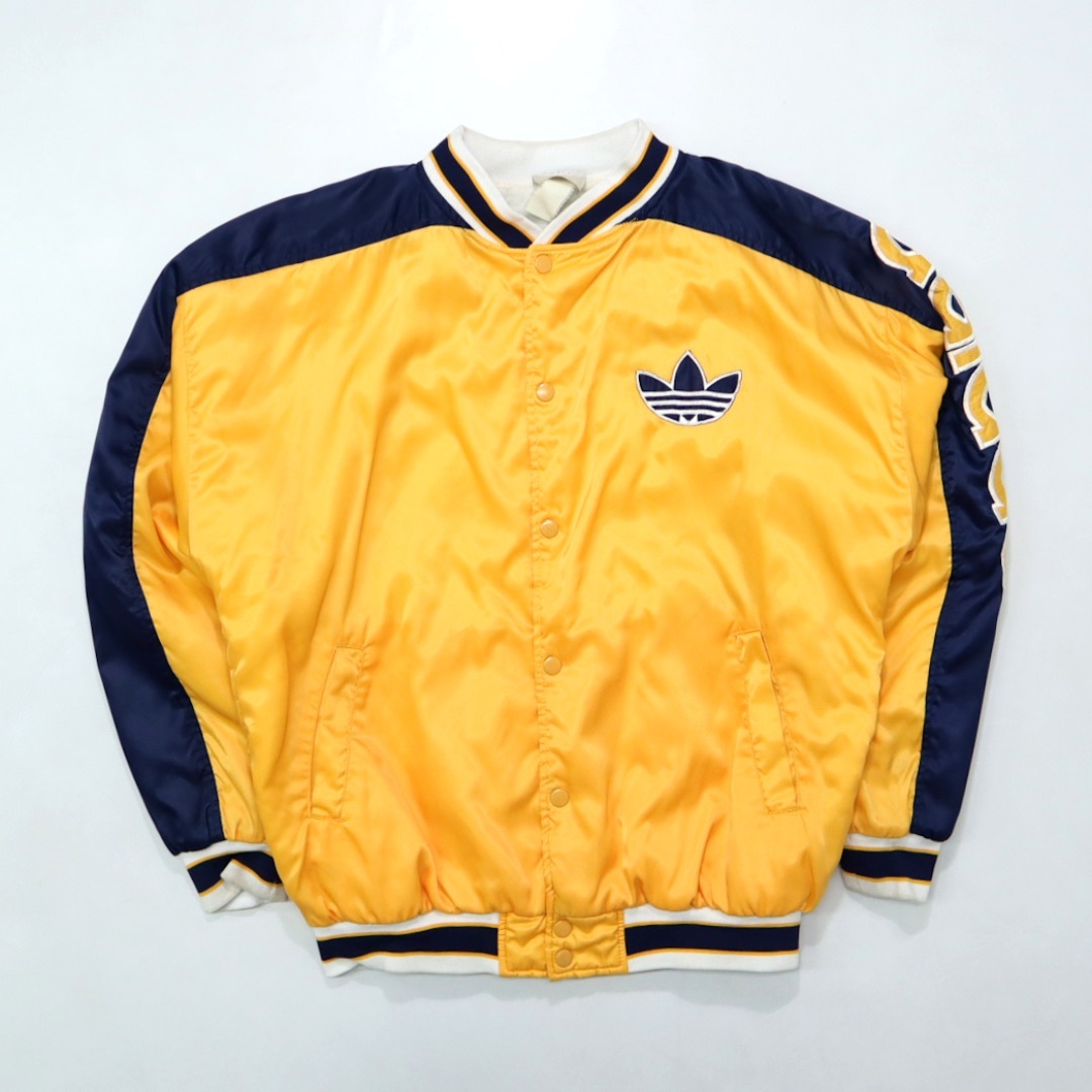 adidas - 80s ビンテージ アディダス RUN DMC サテン ジャケット adidas - 80s ビンテージ アディダス RUN DMC サテン ジャケット