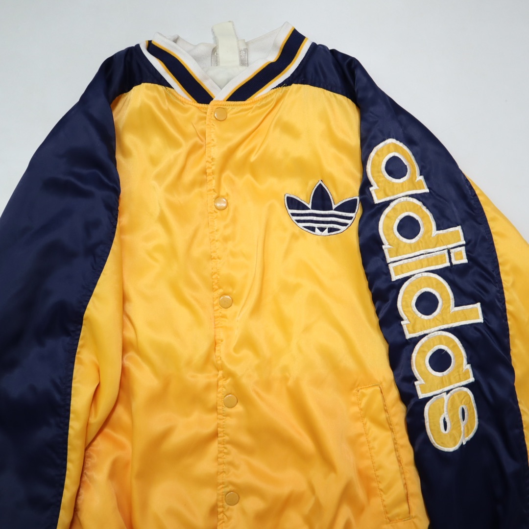 adidas - 80s ビンテージ アディダス RUN DMC サテン ジャケット adidas - 80s ビンテージ アディダス RUN DMC サテン ジャケット