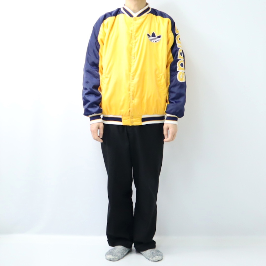 adidas - 80s ビンテージ アディダス RUN DMC サテン ジャケット adidas - 80s ビンテージ アディダス RUN DMC サテン ジャケット