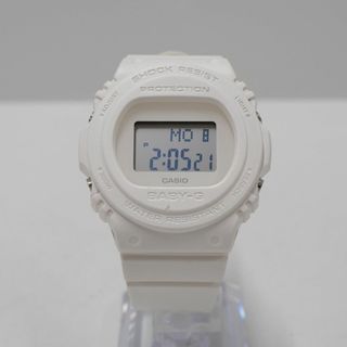 ベビージー(Baby-G)のCASIO Baby-G BGD-570 レディース 腕時計 USED美品 マットホワイト 白 デジタル ウォッチ 完動品 X5265(腕時計)