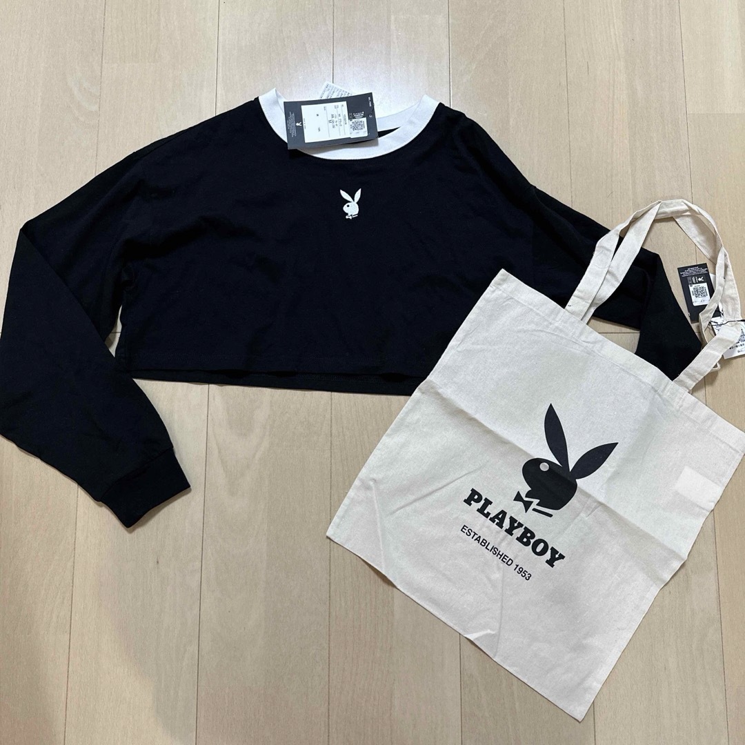 PLAYBOY(プレイボーイ)のPLAYBOY 長袖　トートバッグセット レディースのレディース その他(セット/コーデ)の商品写真