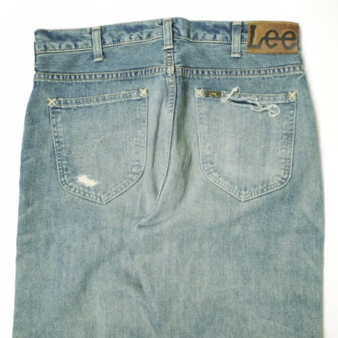 Lee(リー)のLee x BEAMS リー ビームス 23SS 別注 日本製 101Z Crush クラッシュ加工ストレートデニムパンツ LB0500 32 Indigo Blue ジッパーフライ ジーンズ ボトムス【中古】【Lee × BEAMS】 メンズのパンツ(デニム/ジーンズ)の商品写真