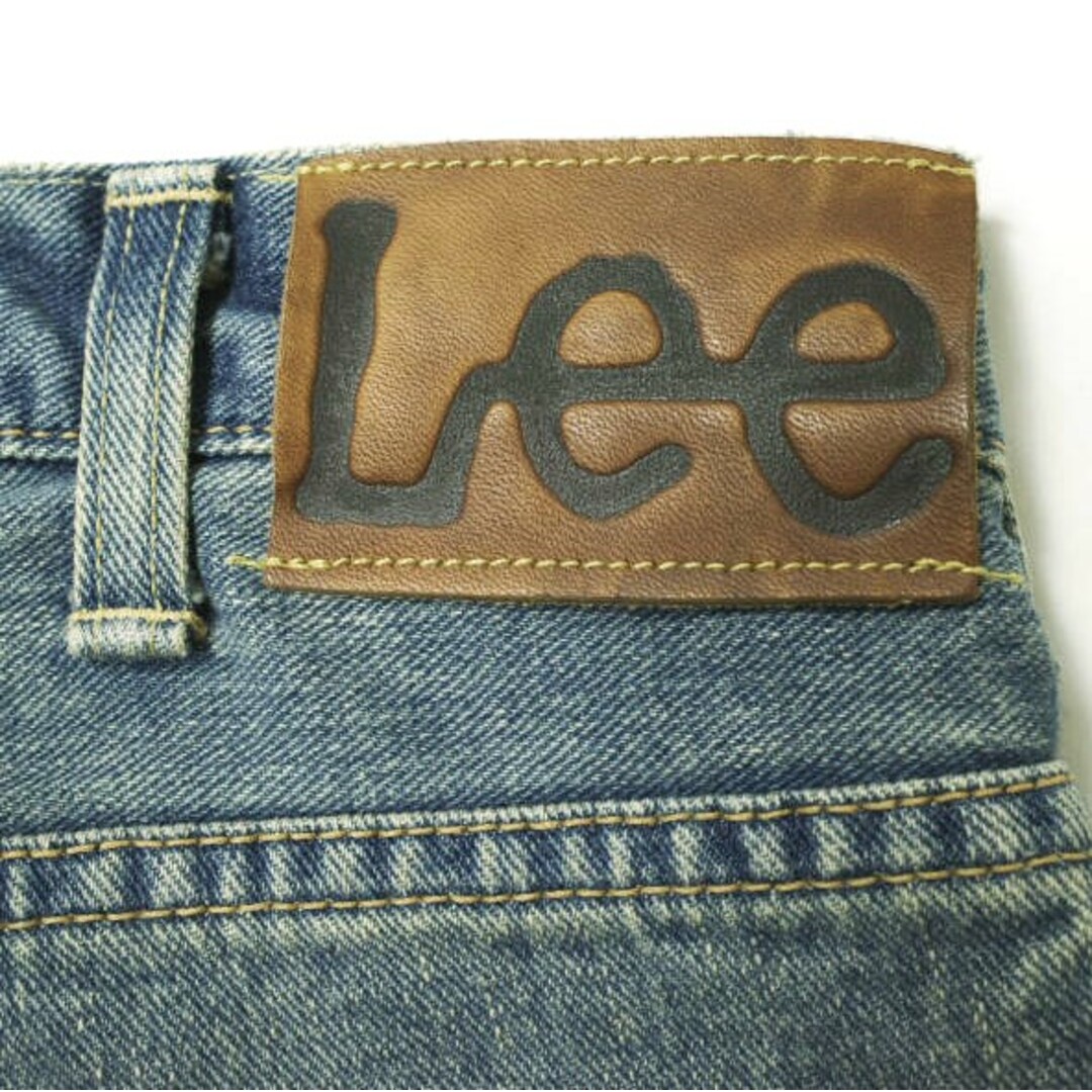 Lee(リー)のLee x BEAMS リー ビームス 23SS 別注 日本製 101Z Crush クラッシュ加工ストレートデニムパンツ LB0500 32 Indigo Blue ジッパーフライ ジーンズ ボトムス【中古】【Lee × BEAMS】 メンズのパンツ(デニム/ジーンズ)の商品写真