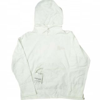 エンジニアードガーメンツ(Engineered Garments)のEngineered Garments x Pilgrim Surf+Supply エンジニアードガーメンツ ピルグリム サーフ+サプライ 別注 アメリカ製 TEAM HOODY ナイロン切り替え スウェットプルオーバーパーカー 36-13-0034-334 M WHITE トップス【新古品】【中古】【Engineered Garments × Pilgrim Surf+Supply】(パーカー)