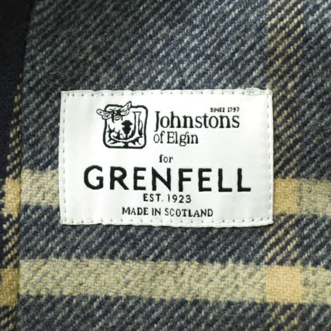 GRENFELL グレンフェル イギリス製 SLIM CAMPBELL スリムキャンベル Johnstonsライナー付き グレンフェルクロス コットンギャバジン ステンカラーコート 38 ベージュ バルカラー アウター【中古】【GRENFELL】 メンズのジャケット/アウター(ステンカラーコート)の商品写真