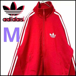 adidas - 【美品】adidas トラックジャケット ファイヤーバード レッド M  赤