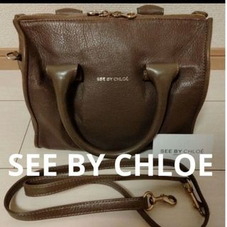 シーバイクロエ(SEE BY CHLOE)のSEE BY CHLOE ミニボストンバッグ ブラウン 茶色 シーバイクロエ(ショルダーバッグ)