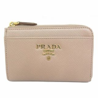 プラダ(PRADA)のプラダ　PRADA　キーケース　コインケース サフィアーノ　ベージュ　レザー 1PP122 QWA SAFFIANO キーリング欠品(コインケース)