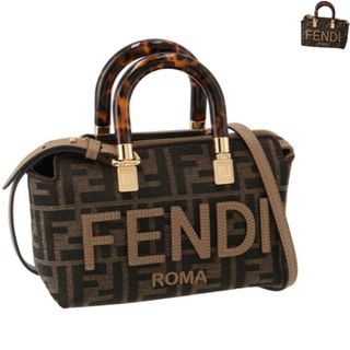 フェンディ(FENDI)のフェンディ FENDI ショルダーバッグ ミニ バイ ザ ウェイ BY THE WAY ボストンバッグ ズッカ柄 FFジャカード 2024年春夏新作 8BS067 ANX0(ハンドバッグ)