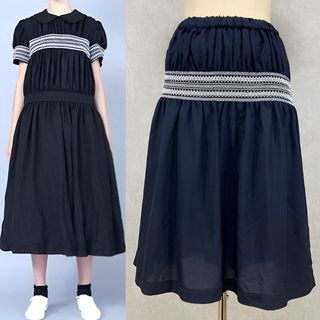 コムデギャルソンガール(COMME des GARCONS GIRL)のコムデギャルソン ガール 19SS 刺繍 ギャザースカート XS(その他)