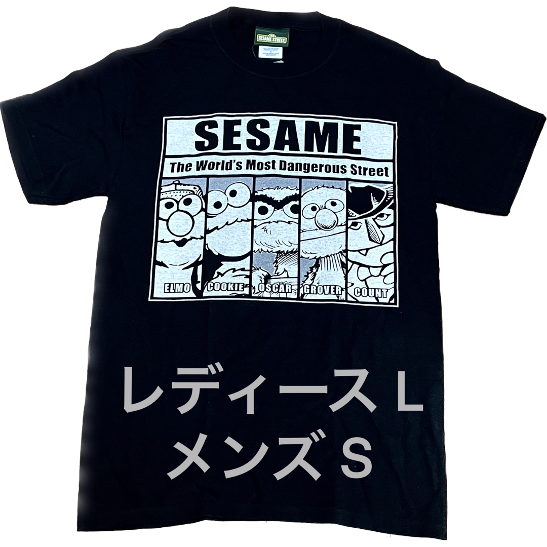 SESAME STREET(セサミストリート)の【セサミストリート】Tシャツ① Sサイズ エンタメ/ホビーのおもちゃ/ぬいぐるみ(キャラクターグッズ)の商品写真