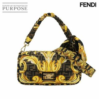 フェンディ(FENDI)の未使用 展示品 フェンディ FENDI フェンダーチェ マンマ バゲット 2way ハンド ショルダー バッグ ポリエステル 8BR600 VLP 90229863(ハンドバッグ)