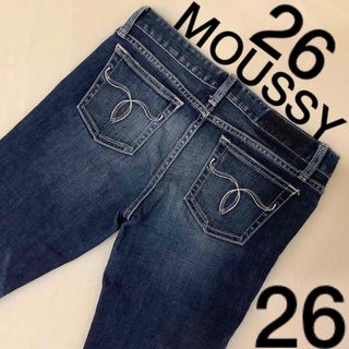 マウジー(moussy)の【超貴重】 MOUSSY デニム 26 ダークブルー マウジー ローライズ(デニム/ジーンズ)