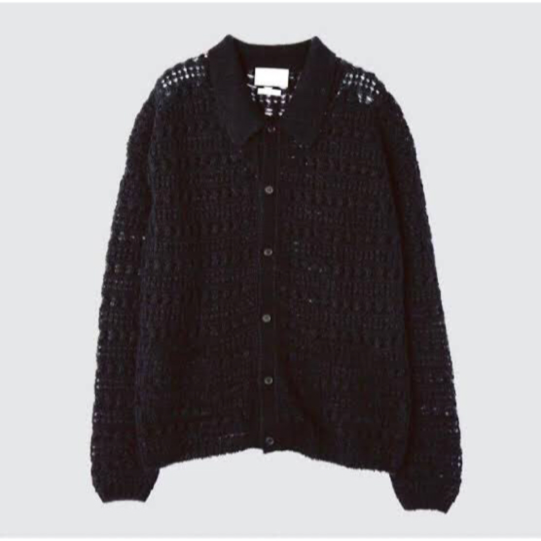 YOKE(ヨーク)のYOKE MOHAIR SILK MESH KNIT SHIRT メンズのトップス(カーディガン)の商品写真