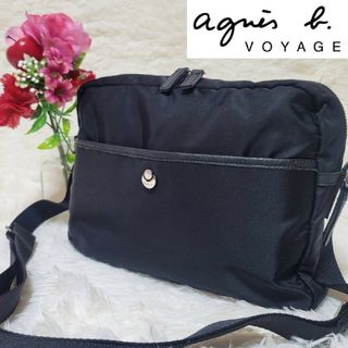 アニエスベー(agnes b.)の【美品】アニエスベー ボヤージュ ショルダーバッグ ナイロン 斜め掛け 軽量(ショルダーバッグ)