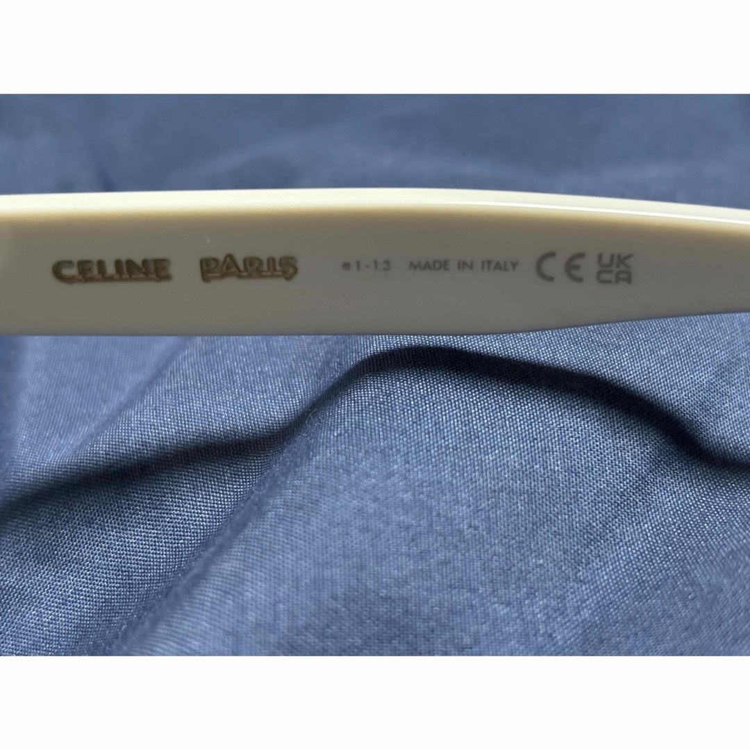 celine(セリーヌ)のCELINE セリーヌ　サングラス　ホワイト メンズのファッション小物(サングラス/メガネ)の商品写真