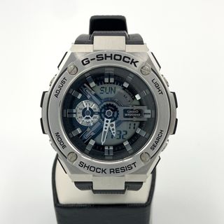 カシオ(CASIO)の〇〇CASIO カシオ Gショック Gスチール クォーツ 腕時計 GST-410-1AJF ブラック x シルバー(腕時計(アナログ))