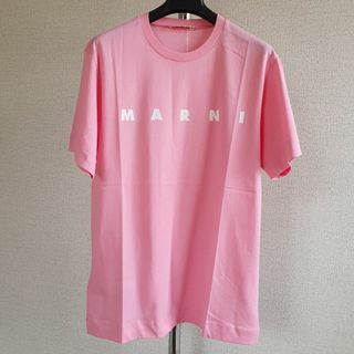 マルニ(Marni)の【新品・未使用】MARNI KIDS ロゴプリントコットンTシャツ　ピンク12Y(Tシャツ/カットソー)