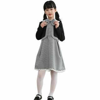[BeGyoku] 女の子 フォーマル スーツ 4点セット 入学スーツ キッズフ(その他)