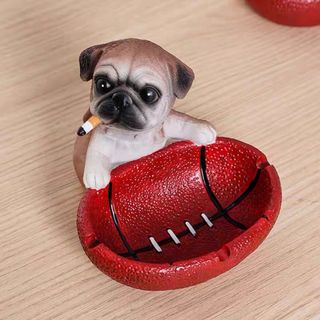 犬型 灰皿 イヌ 卓上収納　小物入れ パグ雑貨 キーケース　置物 PUG(灰皿)