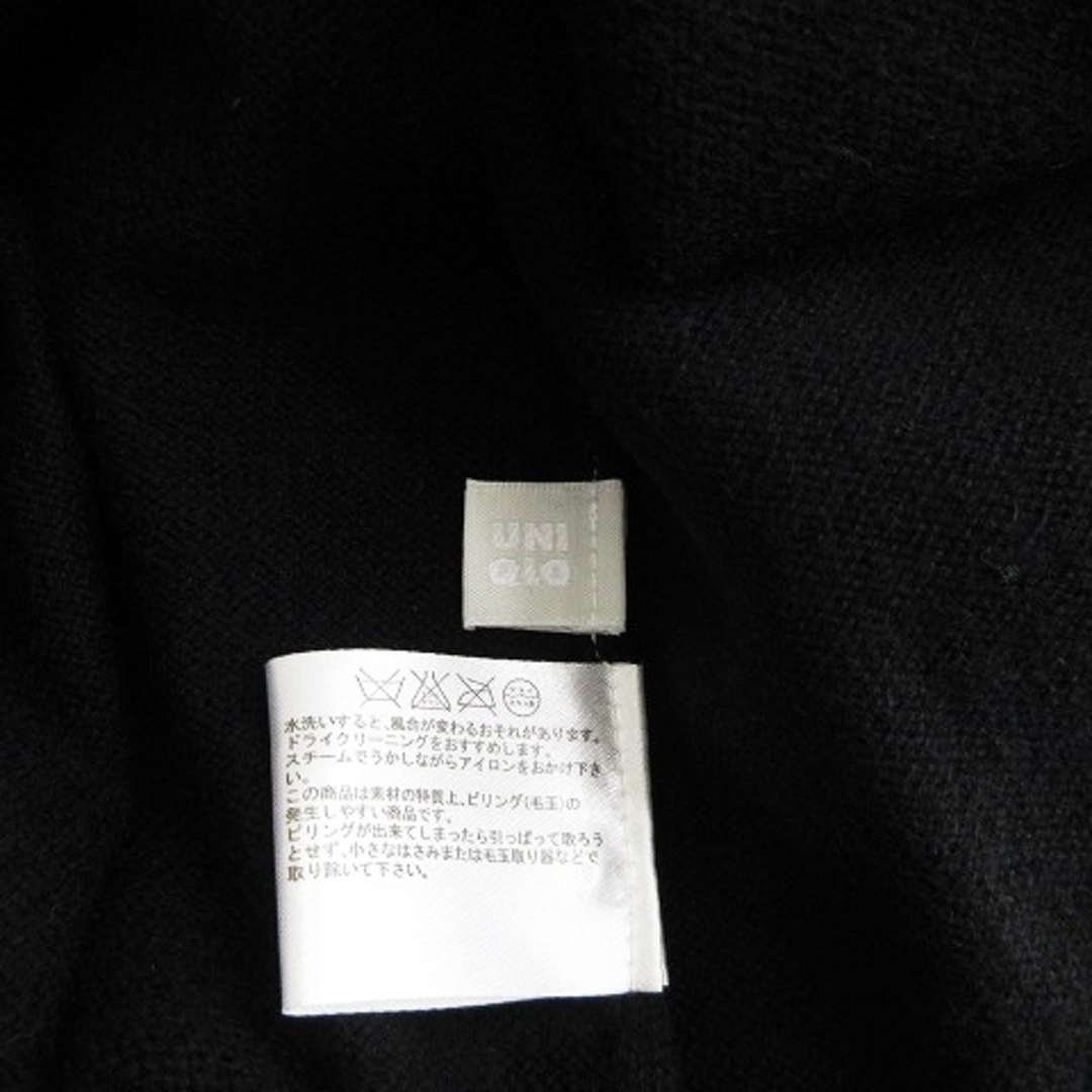 UNIQLO(ユニクロ)のユニクロ タグ付き カシミヤ ハーフジップ ニット セーター 黒 M ■SM1 メンズのトップス(ニット/セーター)の商品写真