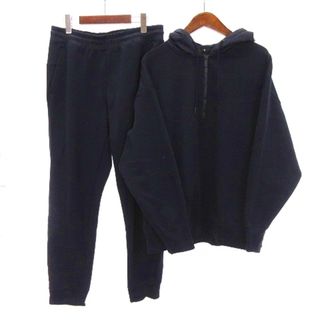 UNIQLO - ユニクロ +J ハーフジップパーカー パンツ セットアップ 濃紺 上XL 下M