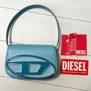 ディーゼル(DIESEL)のDIESEL 1dr カウレザーショルダーバッグ ブルー アジュール(ショルダーバッグ)