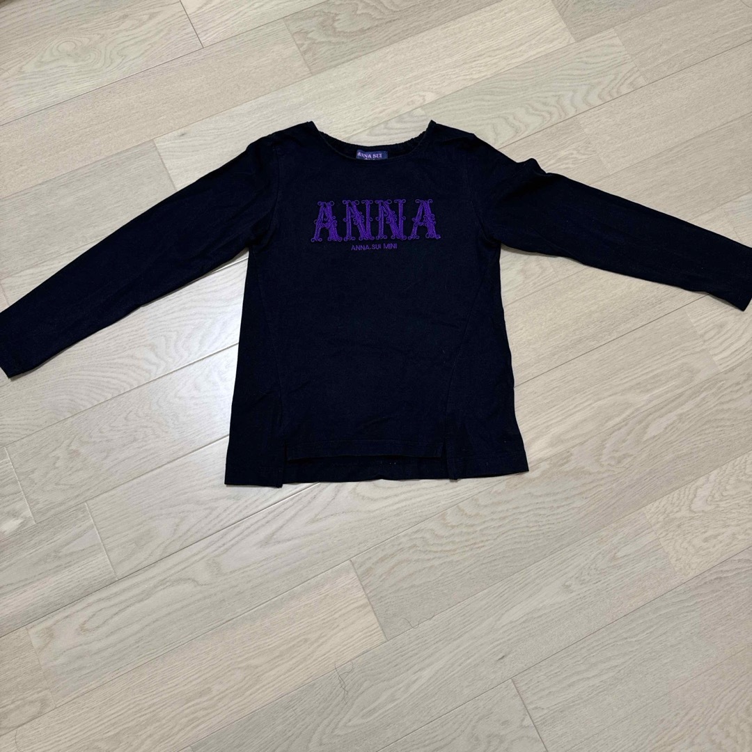 ANNA SUI mini(アナスイミニ)のアナスイミニ　ロングTシャツ キッズ/ベビー/マタニティのキッズ服女の子用(90cm~)(Tシャツ/カットソー)の商品写真