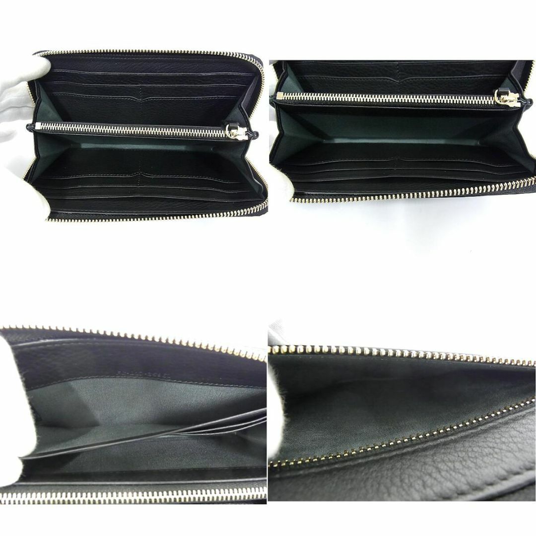 BVLGARI(ブルガリ)のブルガリ　BVLGARI　長財布　ラウンドファスナー 35961　モネーテ 　ブラック グレインカーフレザー レディースのファッション小物(財布)の商品写真