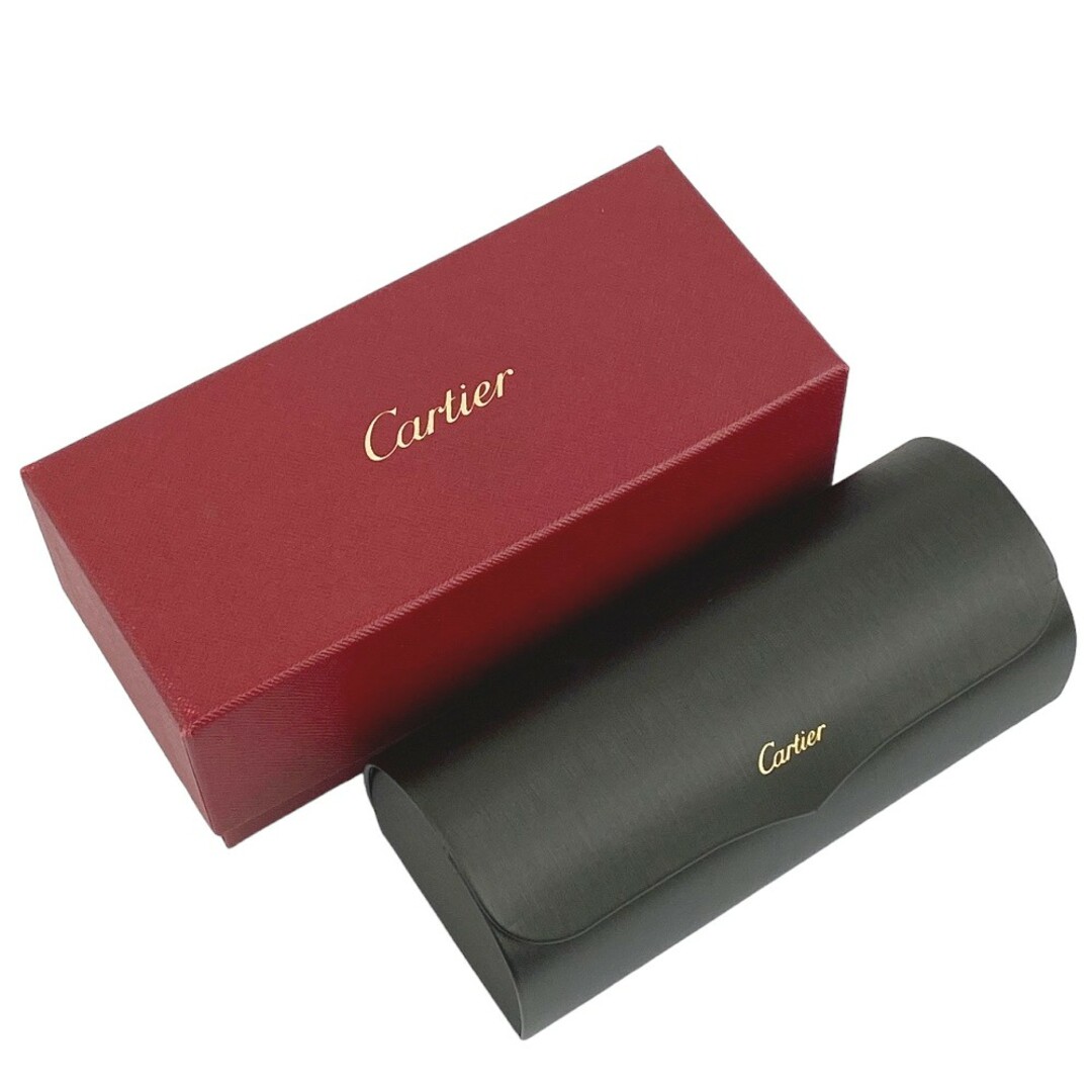 Cartier(カルティエ)の■新同■　カルティエ サントス ティアドロップ サングラス シルバー ESW00133 【134623】 レディースのファッション小物(サングラス/メガネ)の商品写真